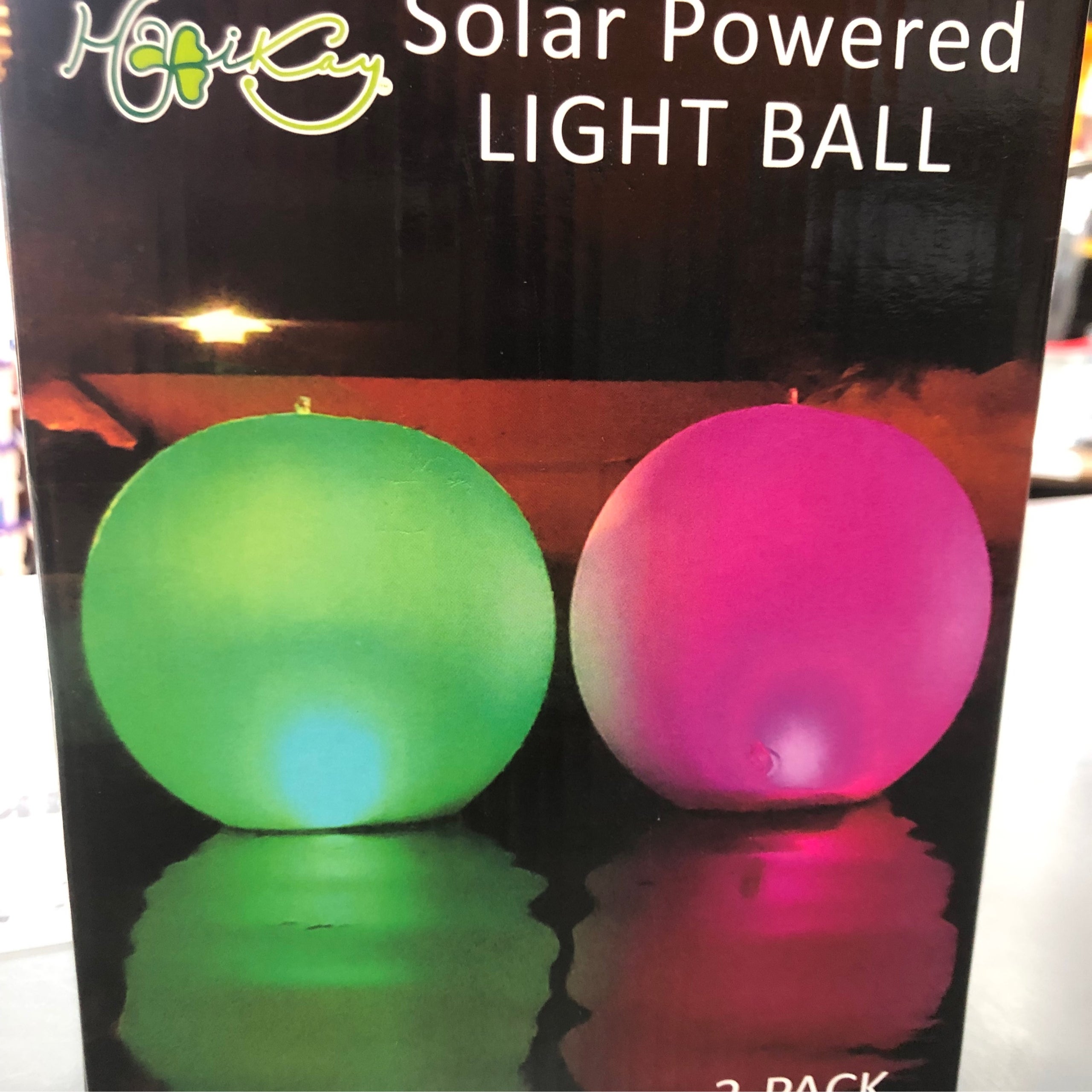 Hapikay Solar Powered Light Ball 2pack Watford Pools Patios LLC